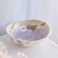 Seto Ware Flower Deep Plate