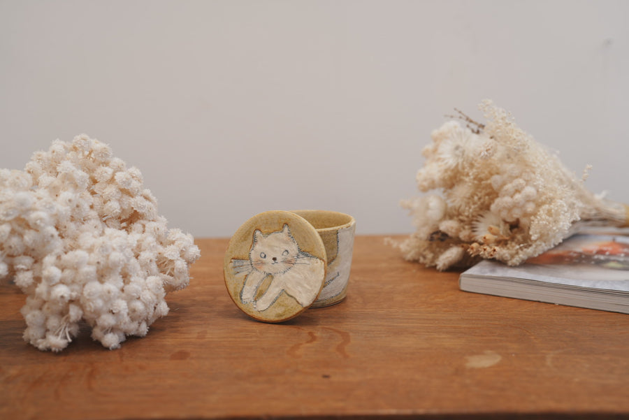 Tomoko Kubo コンガリ舍 Cat Case with Lid TK22