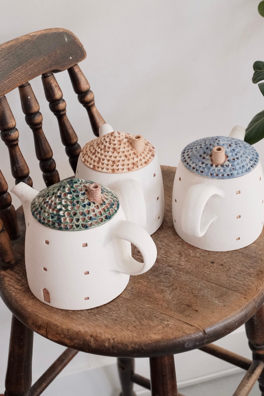 Forest Seed Pottery Ceramic Clay House Tea Pot