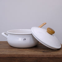 Japan Noda Horo Pochika White Pot