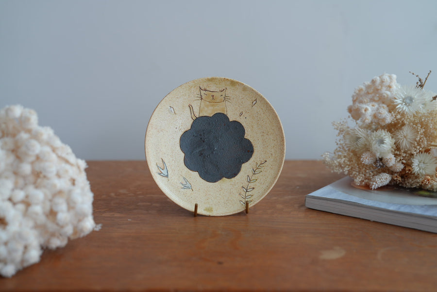 Shoko Hirano 平野照子 Cat Small Plate SR12 #3