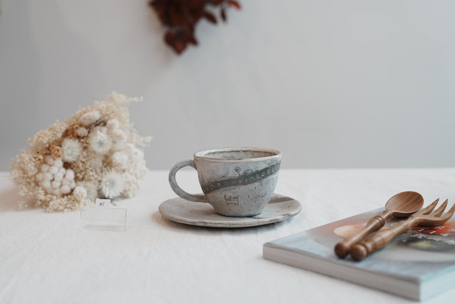 Akemi Suzuki 鈴木明美 - Road Collection Mug with Saucer AS11