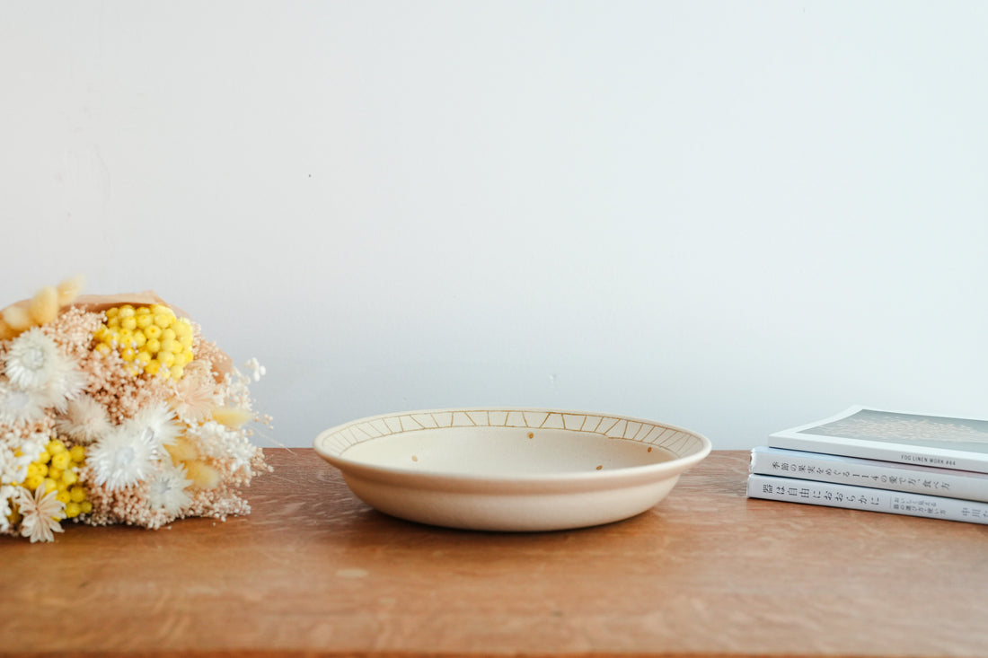 Chiho Yoshida 穗屋工房 Large Round Deep Plate - CY33
