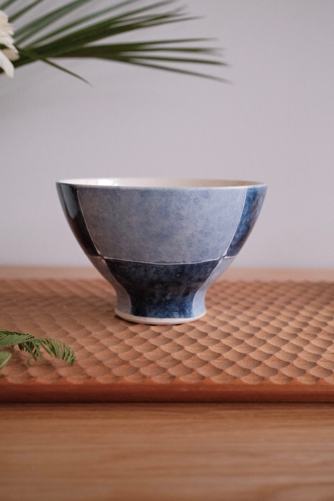 Hasami Ware Checked Rice Bowl