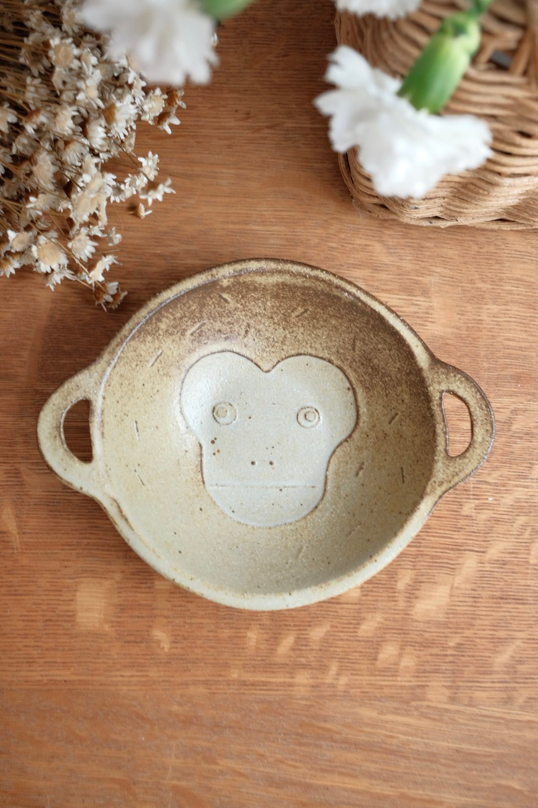 Mashiko Pottery Yoshizawa Monkey Small Bowl