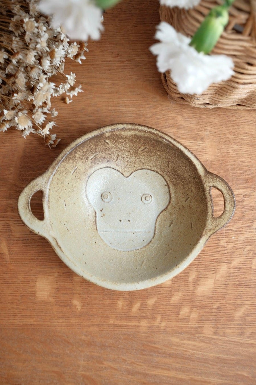 Mashiko Pottery Yoshizawa Monkey Small Bowl