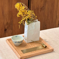 Non-Slip Surface Natural Wood Serving Tray