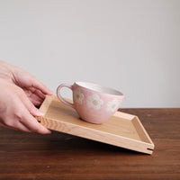 Non-Slip Surface Natural Wood Serving Tray