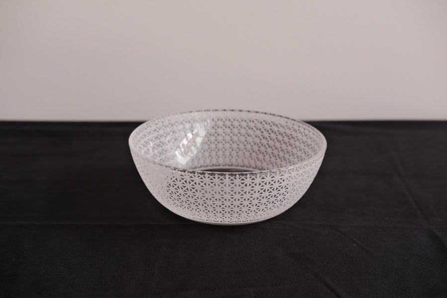 Miki Yamaguchi 山口未来 Kiriko Glass Large Bowl Lattice