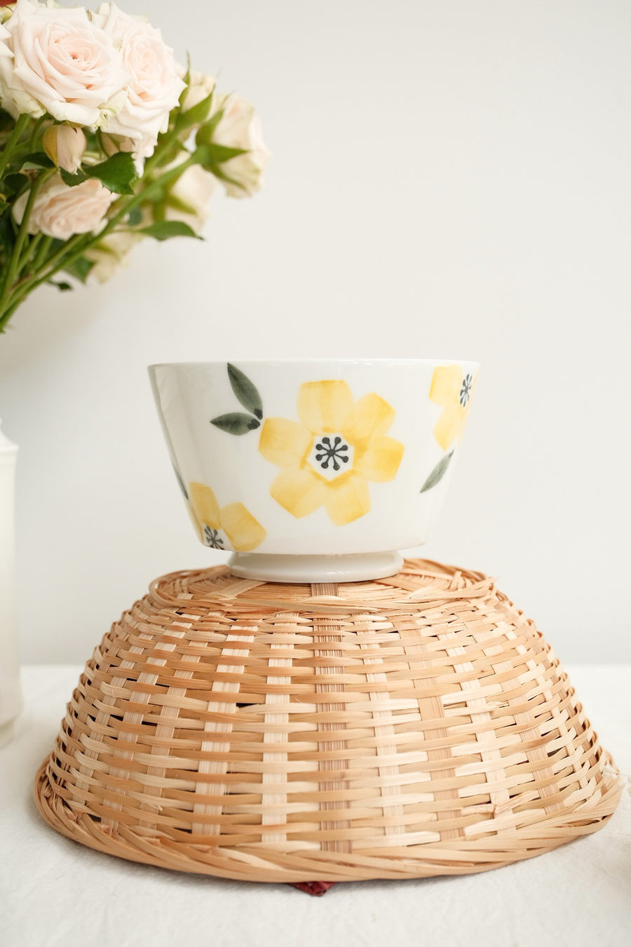 Hasami Ware Rice Bowl Flower Collection
