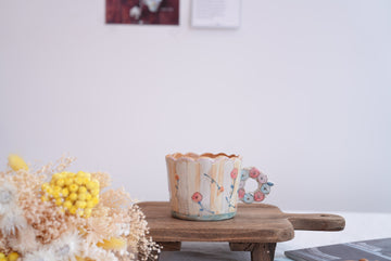 Cozy Nook - Flower Ring Handle Mug- CN05 #2