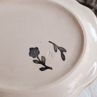 Nakagaki Tomoko Water Color Hand Painted Flower Shaped Plate - KP10 #9