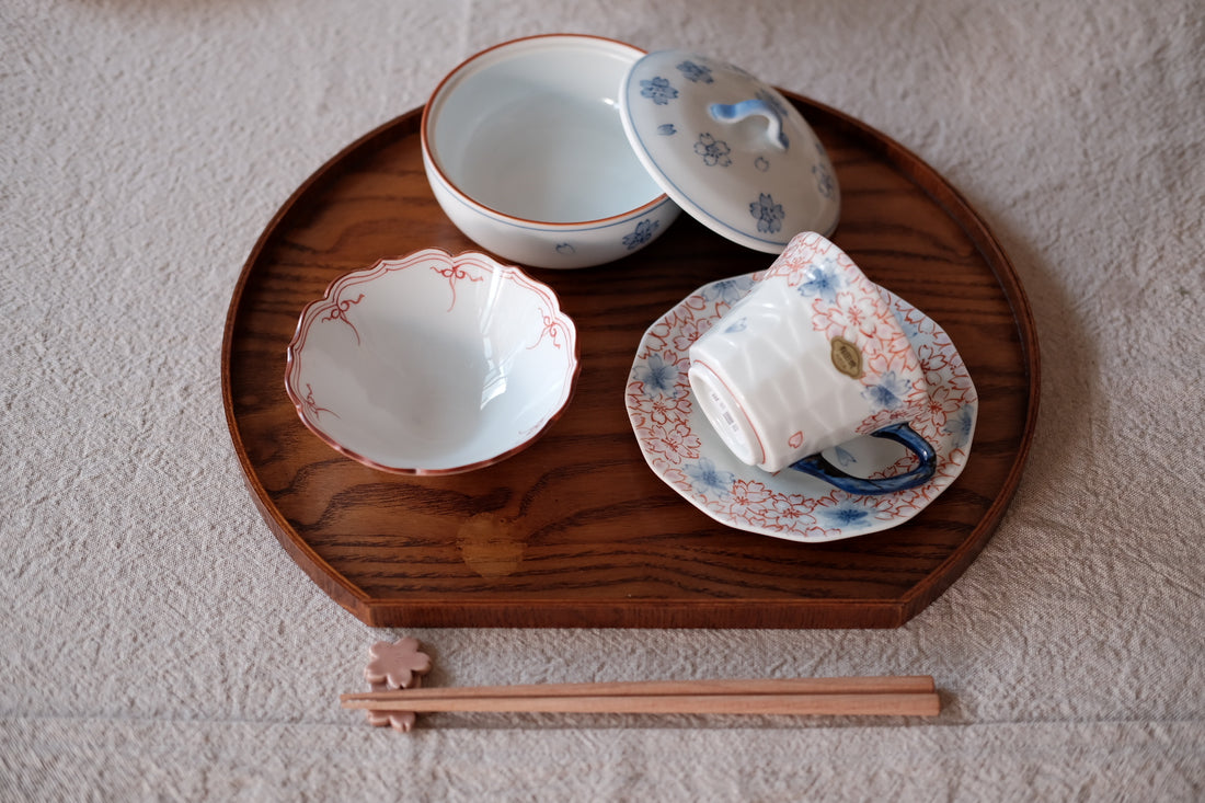 Wooden Half Moon Tray