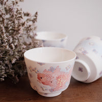 Baizhi Studio - Purple Kinyo Flower Coffee/Tea Cups