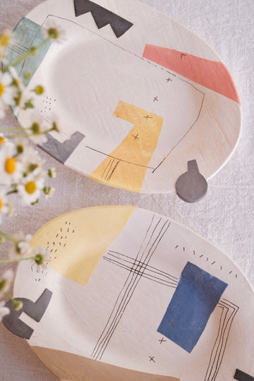 Hacorie 石丸和美 Oval Plate - Irregular Shape HC08
