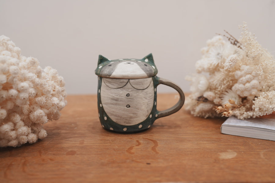 Fumiko Tsuchihashi 土橋文子 - Mug with Lid FT10 #5