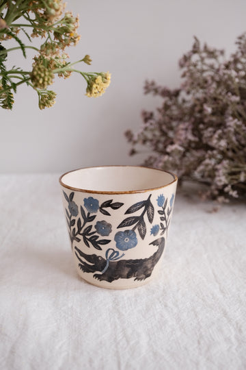 Nakagaki Tomoko Water Color Hand Painted Teacup  #5