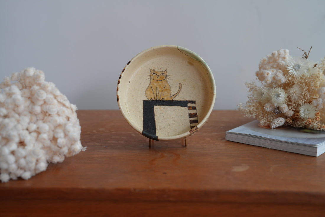 Shoko Hirano 平野照子 Cat Deep Plate SR07 #2