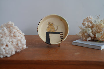 Shoko Hirano 平野照子 Cat Deep Plate SR07 #2