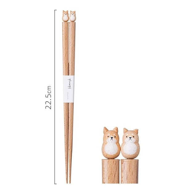 Plumpy Natural Wood Chopsticks