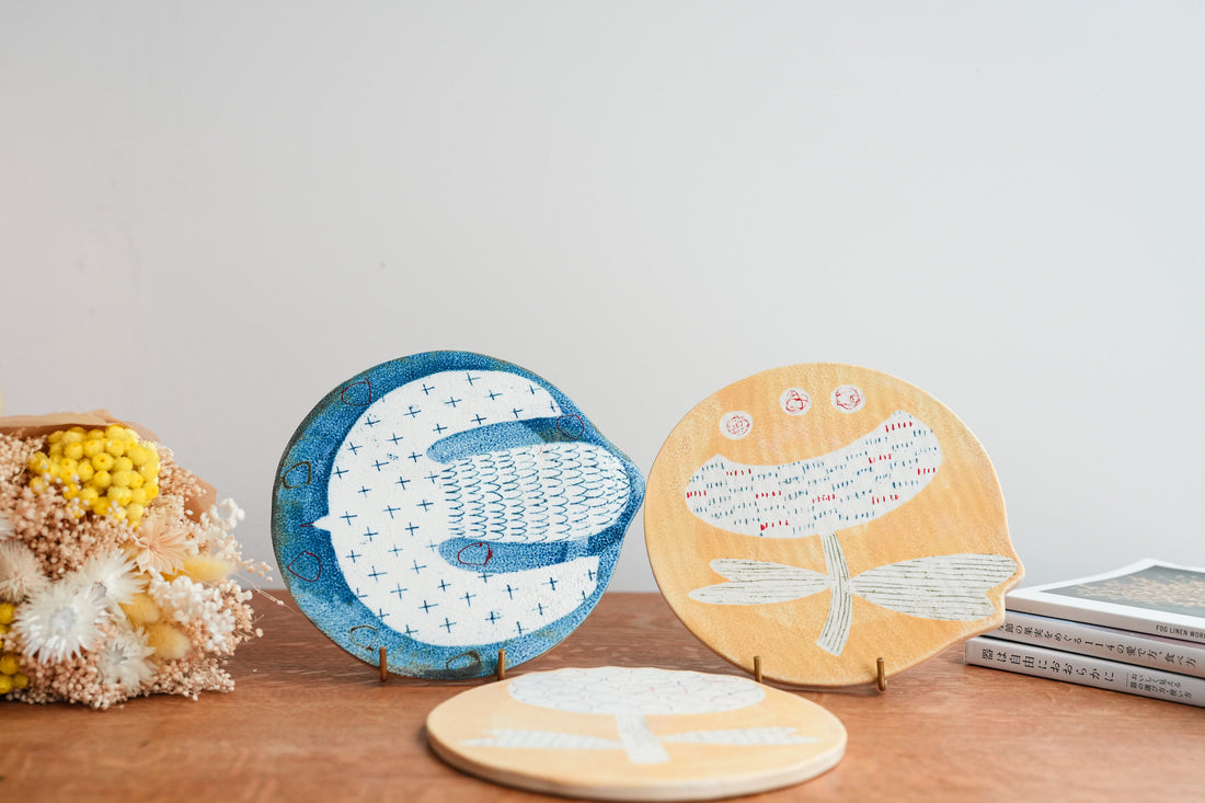 Hapun Pottery 拝志睦子 Flat Plate HP10
