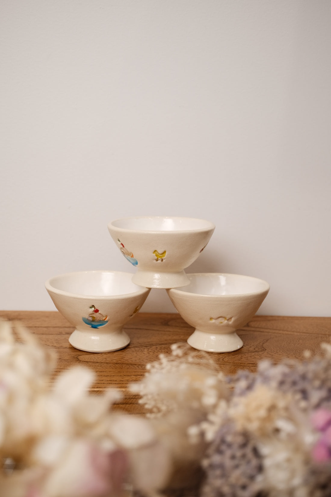 Fukuda Yuko 福田友子 Small Pedestal Bowl FU13