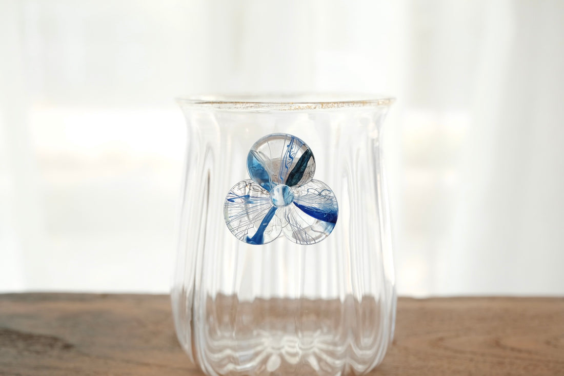 Makiko Kitagata 北形槙子 Lace Flower Handle Glass MG10