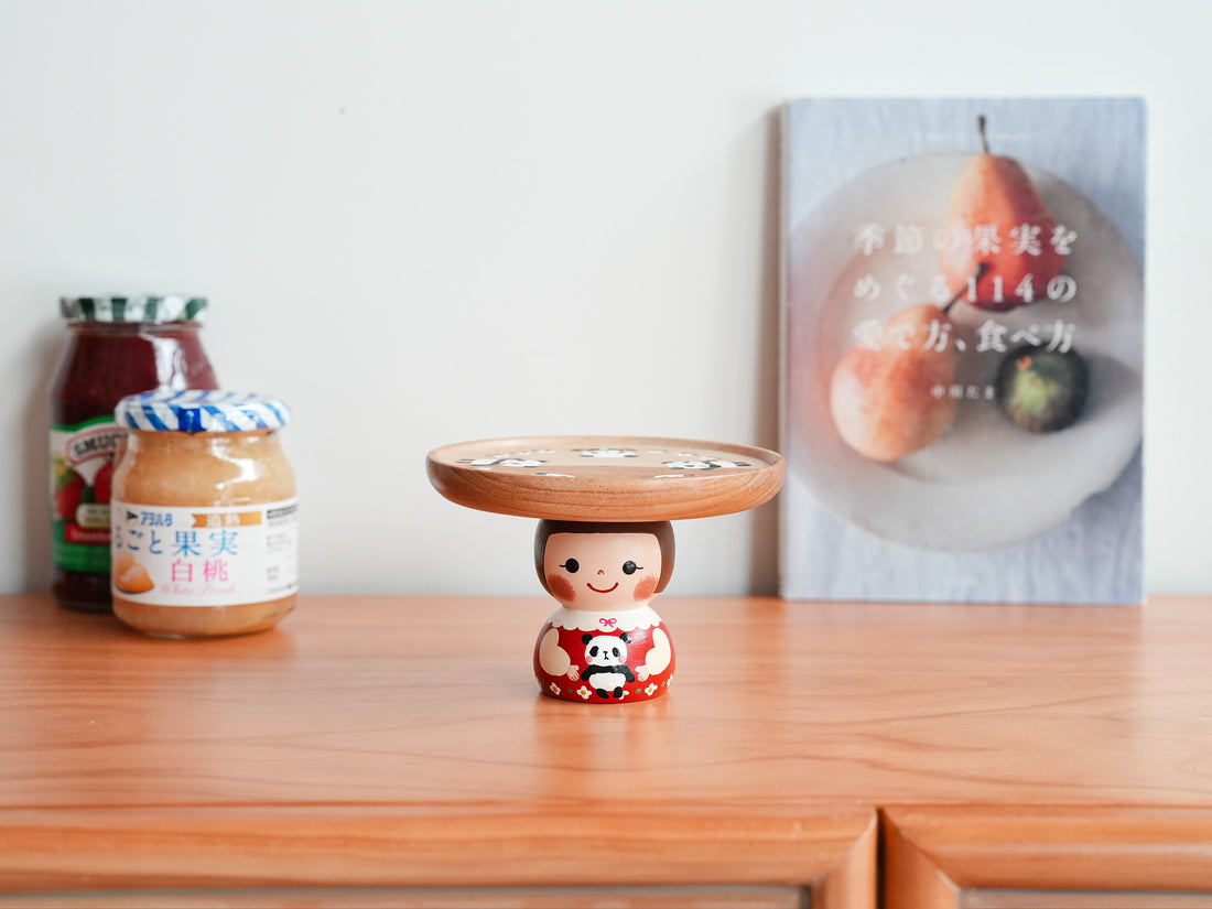 Kiezakka 木繪雜貨 Pedestal Plate - Panda KZ02