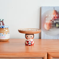 Kiezakka 木繪雜貨 Pedestal Plate - Panda KZ02