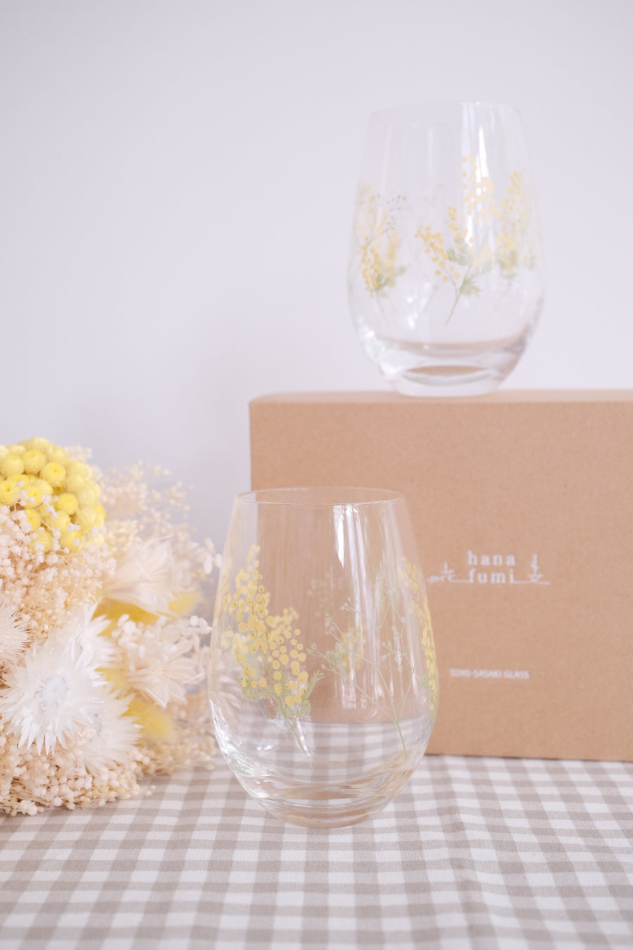 Toyo Sasaki Pair of Tumblers 400ml Acacia Design