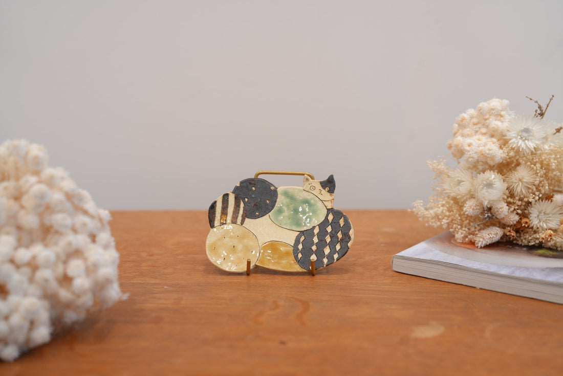 Shoko Hirano 平野照子 Cat Hide and Seek Plate SR11 #1