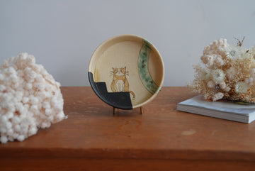 Shoko Hirano 平野照子 Cat Deep Plate SR07 #1