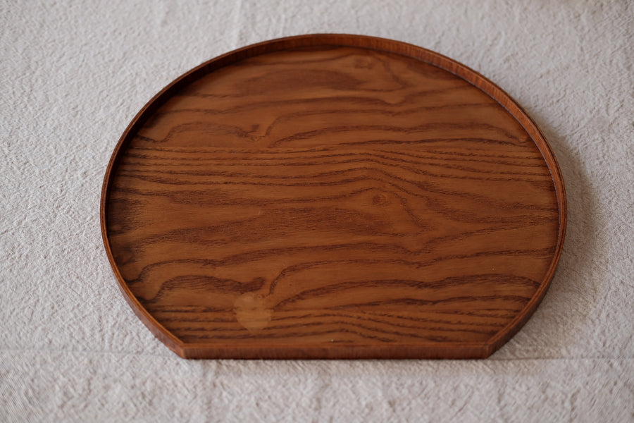 Wooden Half Moon Tray