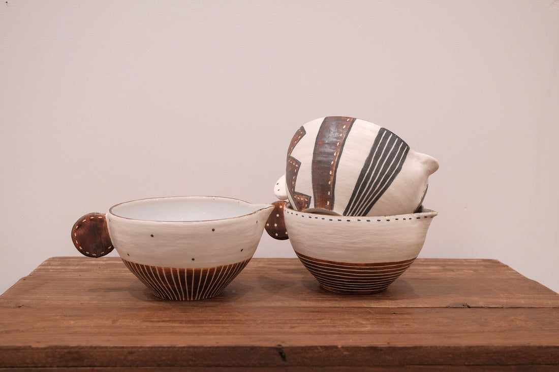 Emishi Kobo 池田匡優&美弥子 - Matcha Bowl with Spout EK16