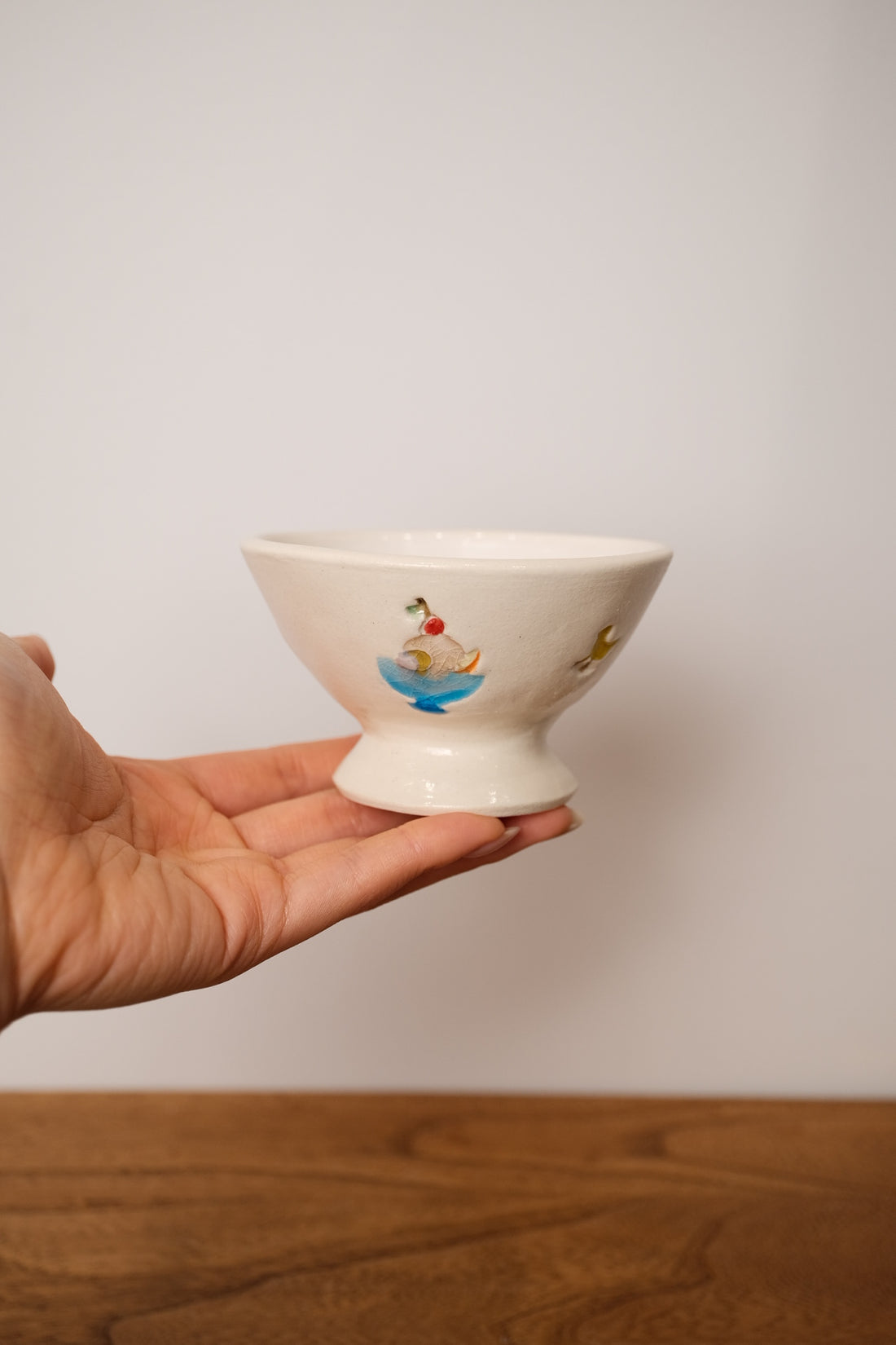 Fukuda Yuko 福田友子 Small Pedestal Bowl FU13