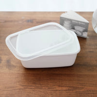 Noda Horo White Series Enamel Food Container