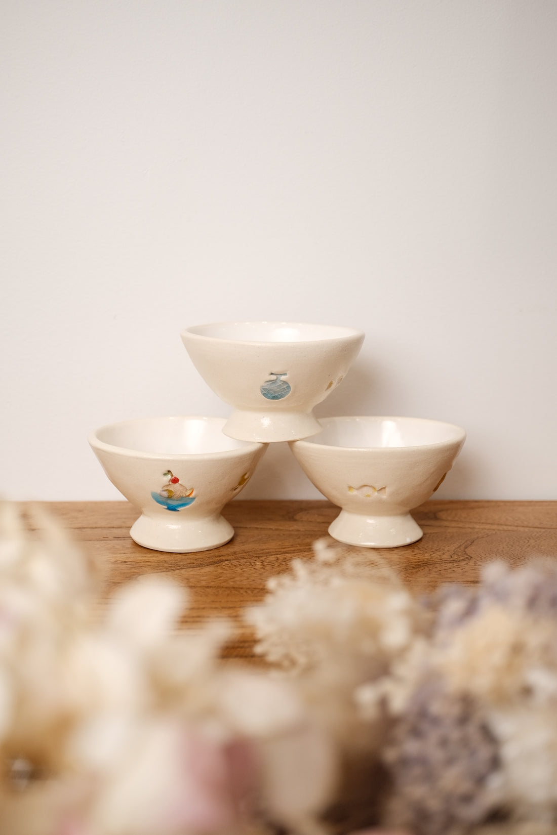 Fukuda Yuko 福田友子 Small Pedestal Bowl FU13