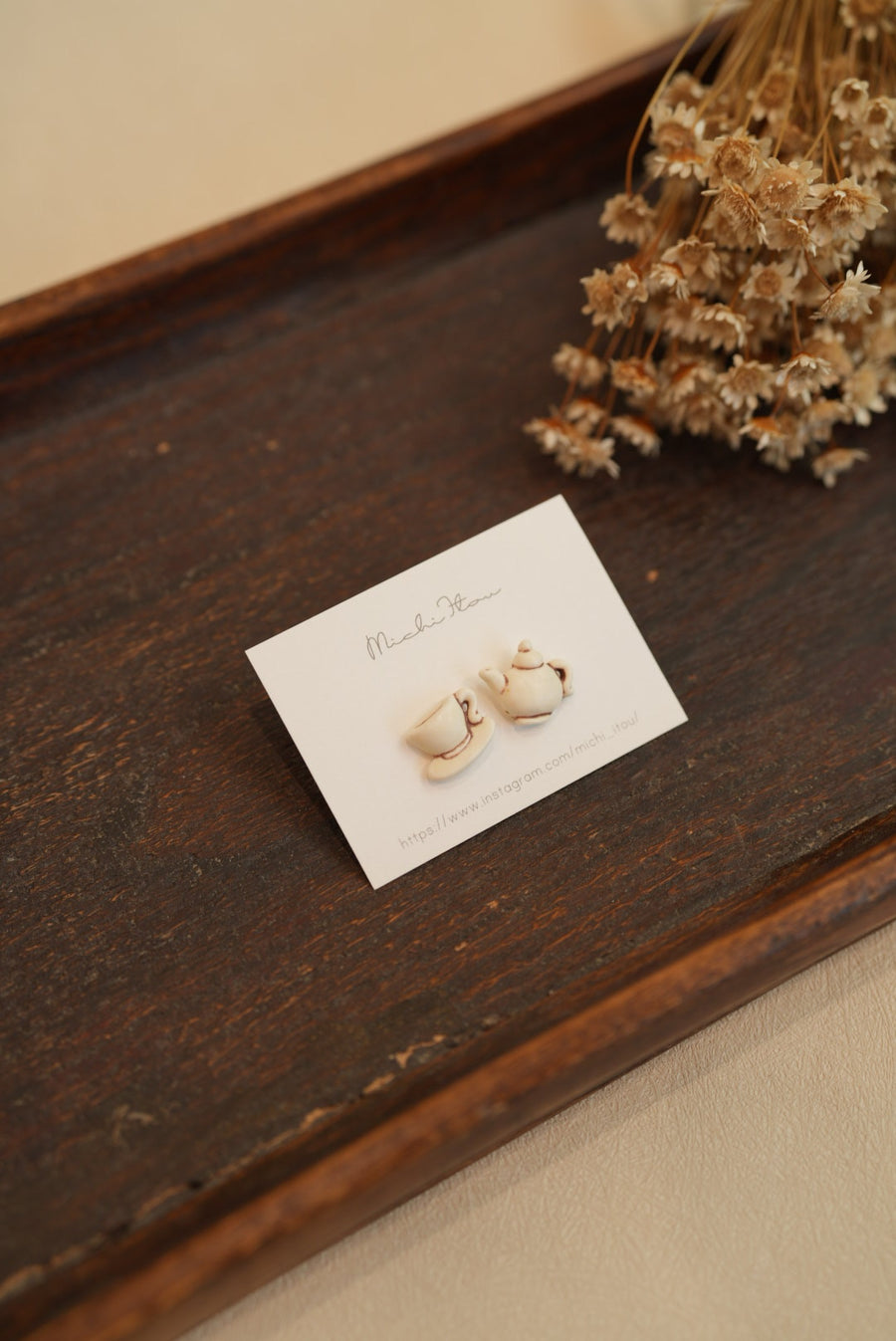 Michi Ito 伊藤三智- Earrings - Tea Set M33