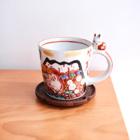 夕立窯 Japanese Style Red Mt. Fuji Mug