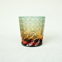 Harisho Yamada Glass - 漣-sazanami Whiskey Crystal Glass - Green