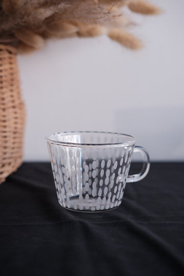 Miki Yamaguchi 山口未来 Toujours Glass Mug Raindrop (heat resistant)