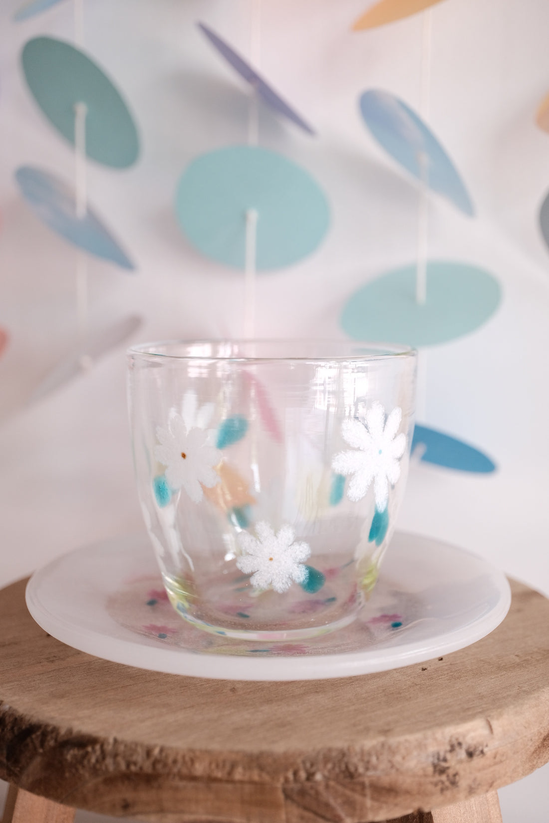 Fuji Glass Studio Flower Glass Cup