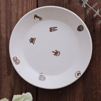 Tobe-ware Mochi Collection Round Plate