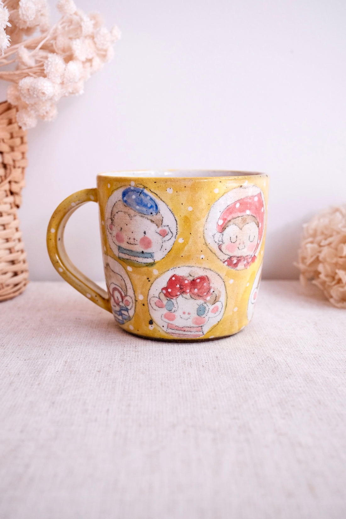 Asako Yamaguchi 山口麻子 Animal Grid Large Mug AI01