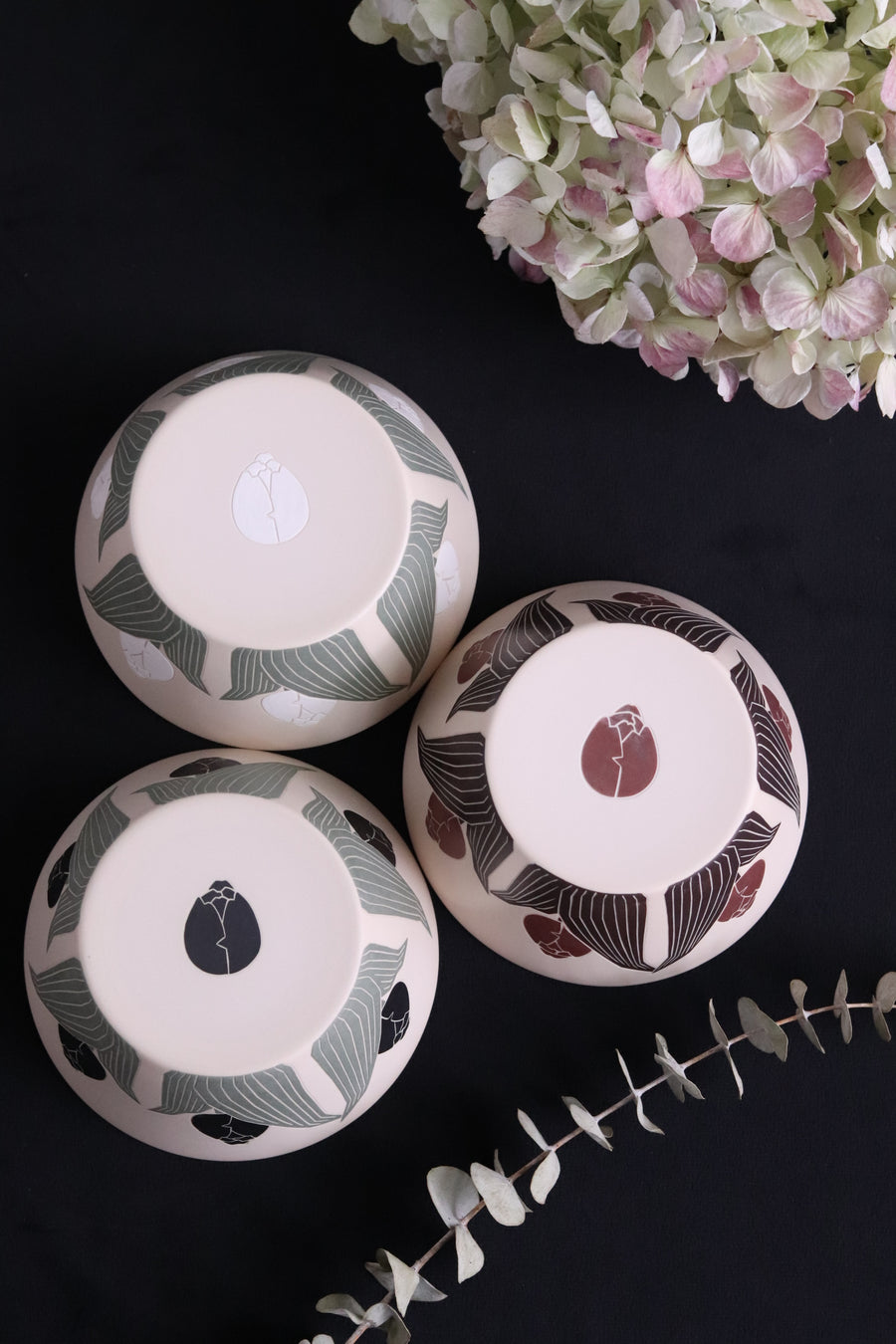 BAIYA Studio Handmade Brownie Tulip Bowl