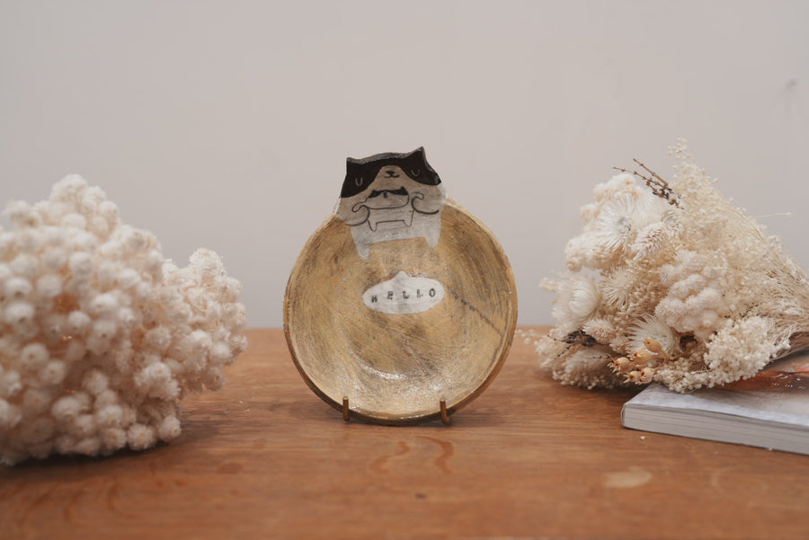 Fumiko Tsuchihashi 土橋文子 - 14cm Animal Plate FT16 #1