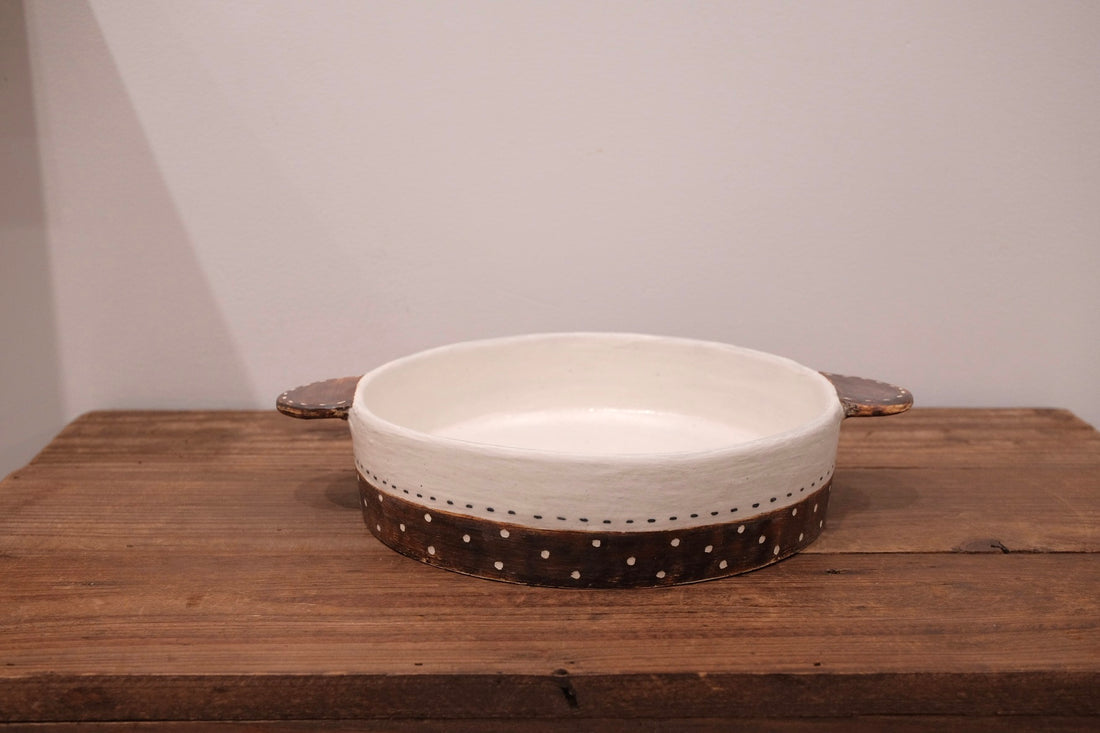 Emishi Kobo 池田匡優&美弥子 - Large Double Handled Bowl EK14