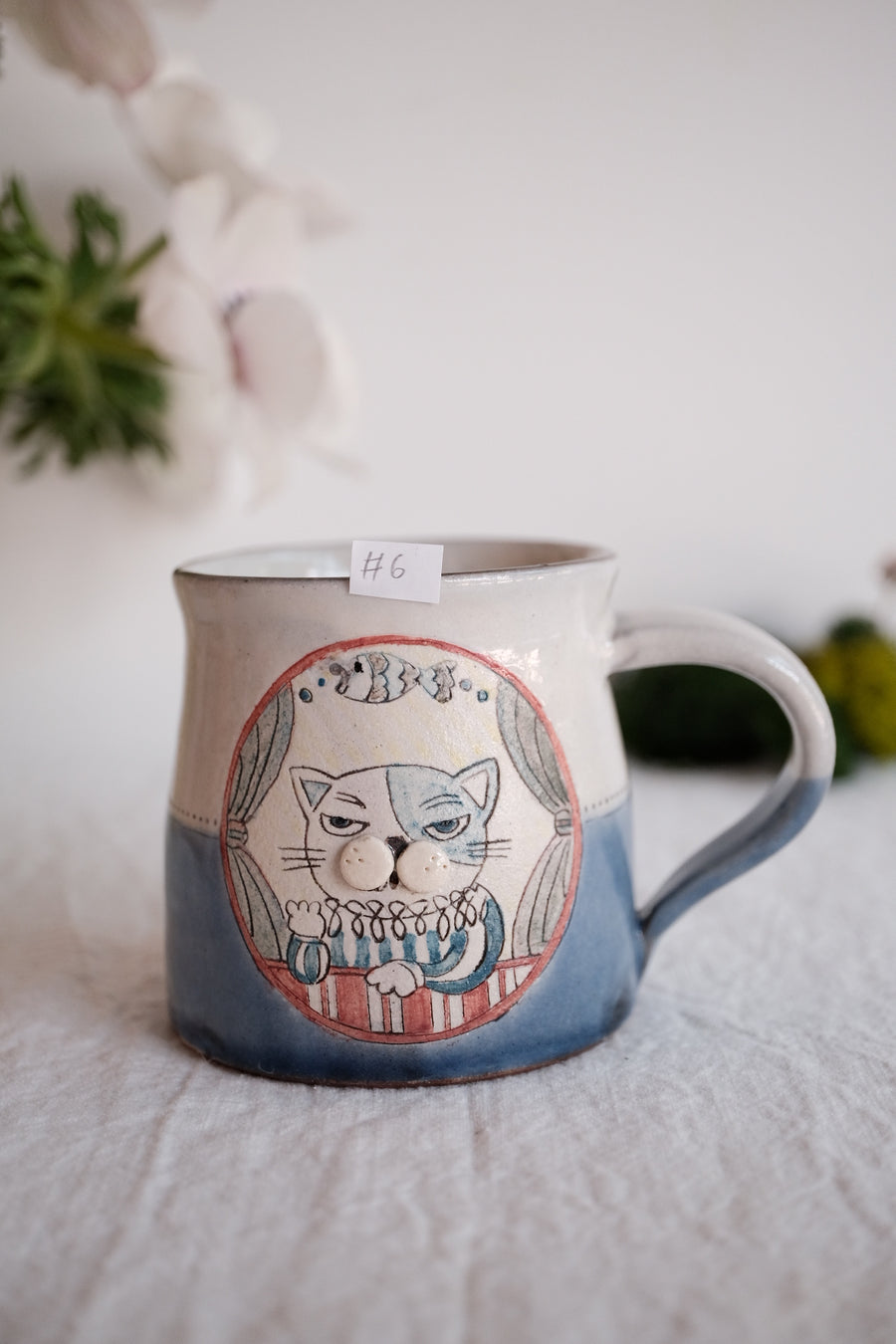 Tsubouchi Mayumi 坪内真弓 Hand Painted Mug MT09 - #6