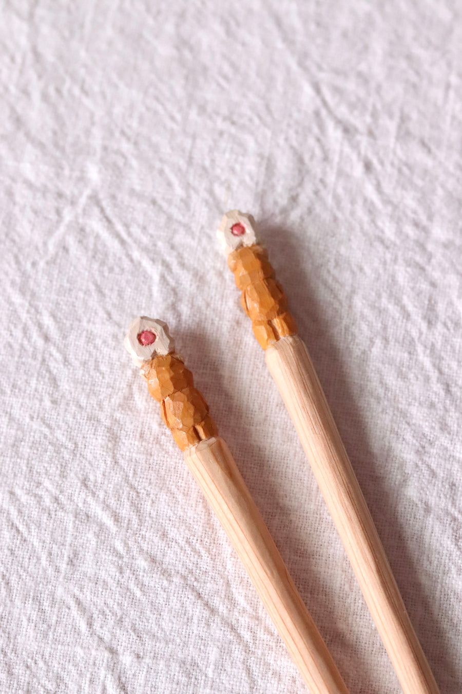 Ayataro Chopsticks - Bear with White Flower - aya05