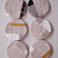 Japanese Linen Round Coaster